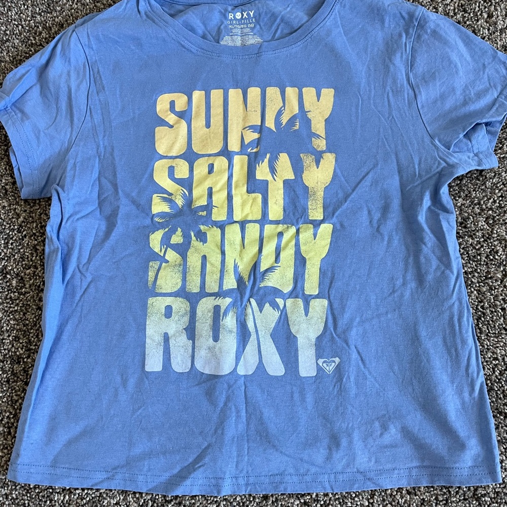 Roxy Blue Cotton Tee